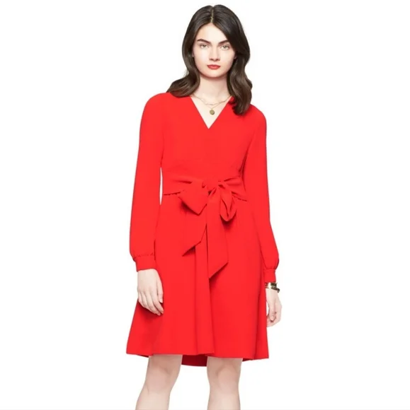 Kate Spade Vibrant Red Dress Size 8 NWOT - Picture 2 of 6